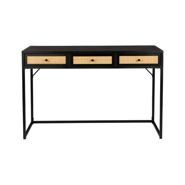 Konsolinis staliukas juodos spalvos 40x120 cm Guuji – White Label