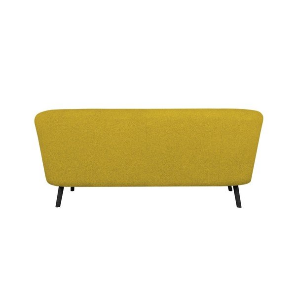 Geltona trijų vietų sofa "Kooko Home Rock-image-2