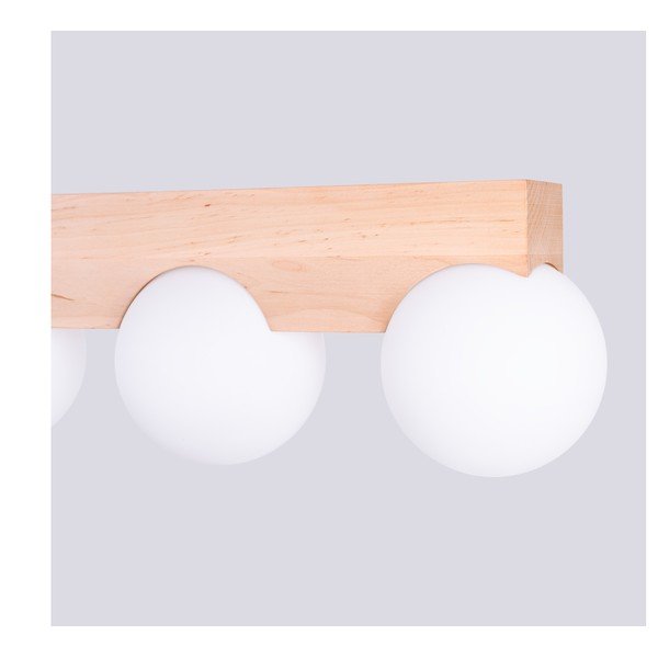 Baltos spalvos/natūralios spalvos lubinis šviestuvas ø 12 cm su stiklo gaubtu Solum – Sollux-image-4