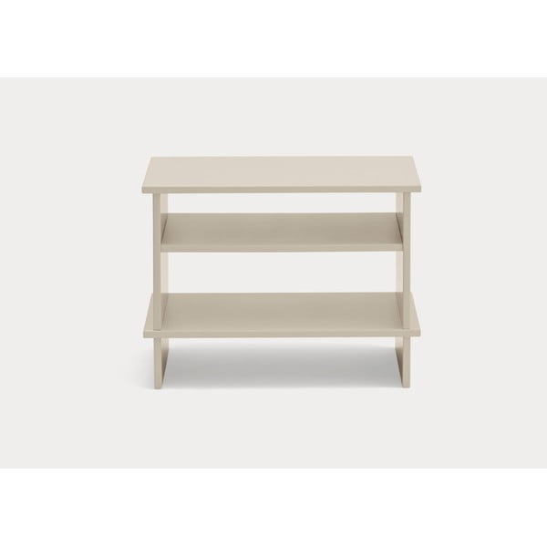 Naktinis staliukas kreminės spalvos su lentynomis Inari – Teulat-image-3