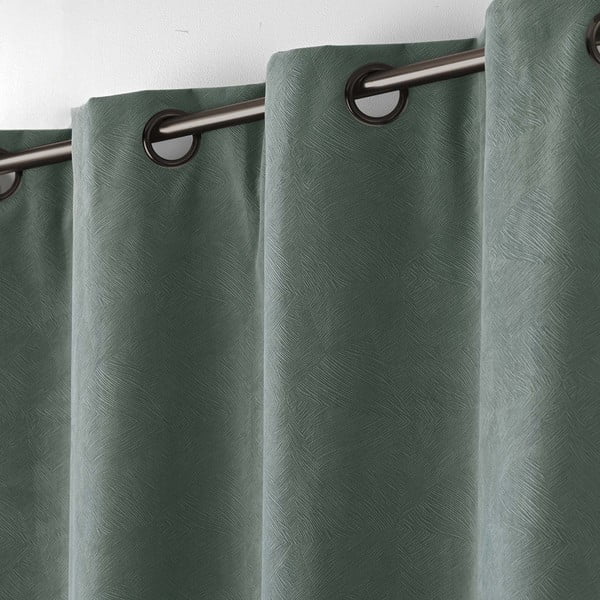 Khaki spalvos iš velveto užuolaida 140x260 cm Olympe – douceur d'intérieur-image-3