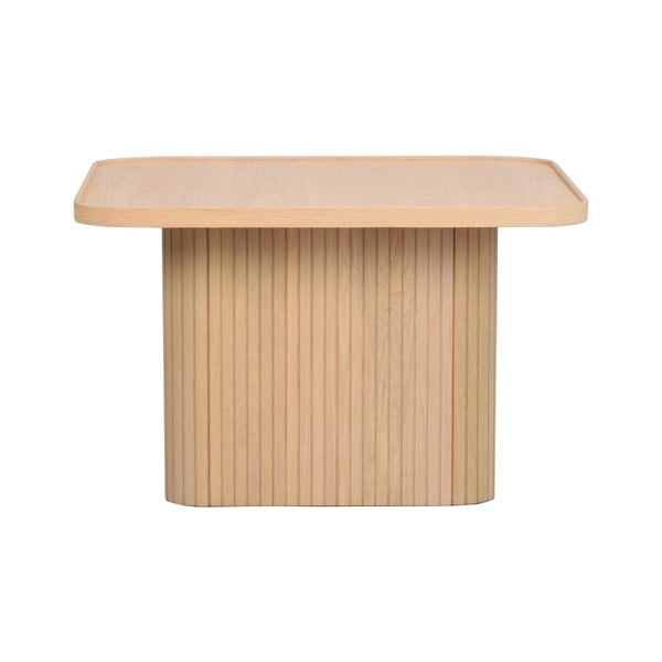 Natūralios ąžuolo medienos šoninis staliukas Rowico Sullivan, 60 x 60 cm