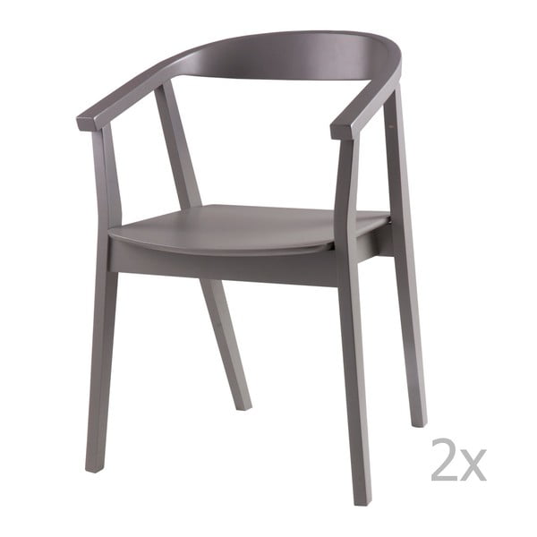2 pilkų valgomojo kėdžių komplektas sømcasa Donna