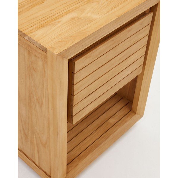 Žema spintelė po kriaukle iš tikmedžio masyvo natūralios spalvos 60x80 cm Saula – Kave Home-image-4