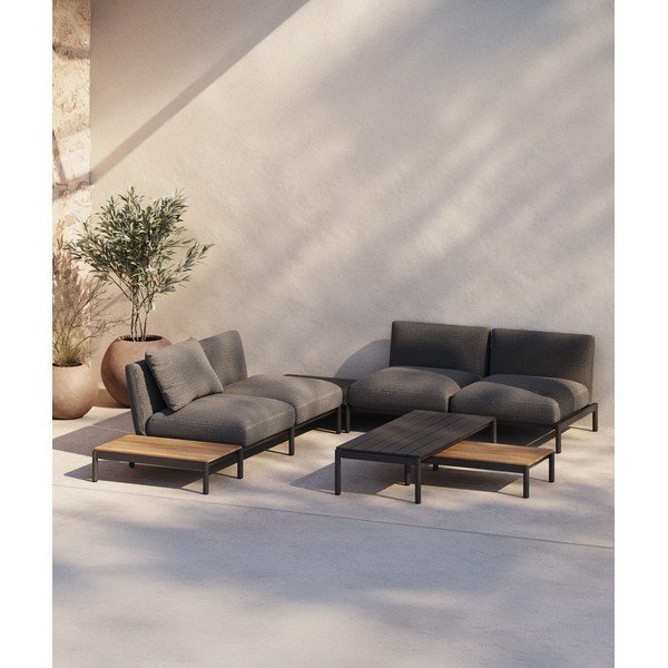 Iš metalo sodo kavos staliukas 63x149 cm Sorells – Kave Home-image-1