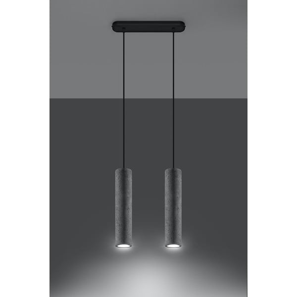 Betoninis pakabinamas šviestuvas Sollux Fadre, ilgis 34 cm-image-1