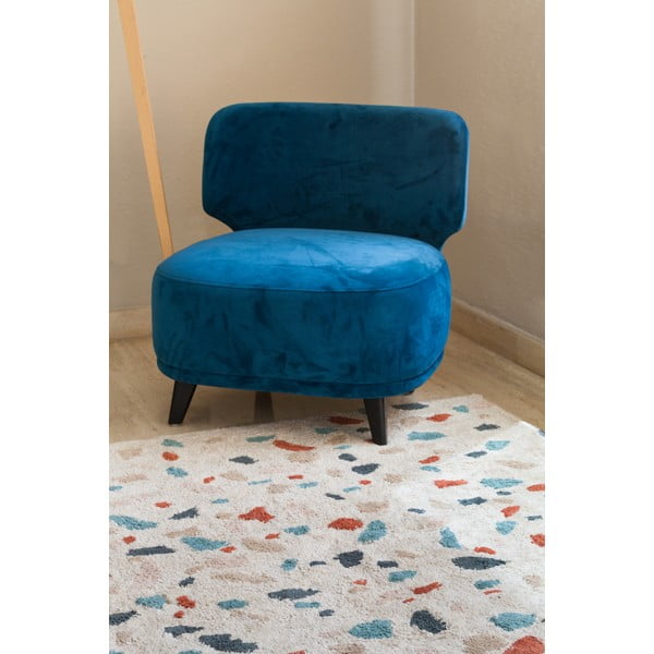 Skalbiamas/rankų darbo iš medvilnės kilimas kreminės spalvos 140x200 cm Terrazzo Marble – Lorena Canals-image-3