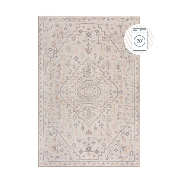 Skalbiamas kreminės spalvos kilimas 115x170 cm Teo Traditional – Flair Rugs