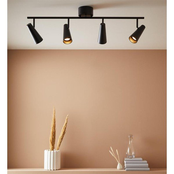 Juodas lubinis šviestuvas Markslöjd Crest, plotis 93,5 cm-image-1