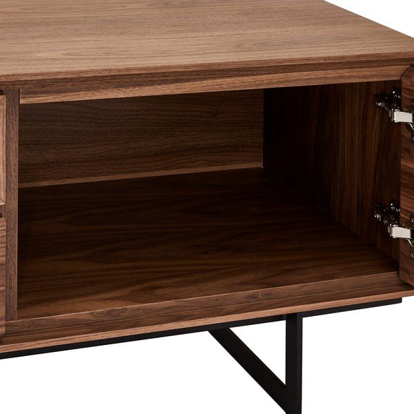 Rudas televizoriaus staliukas iš riešutmedžio Furnhouse Tokyo-image-1