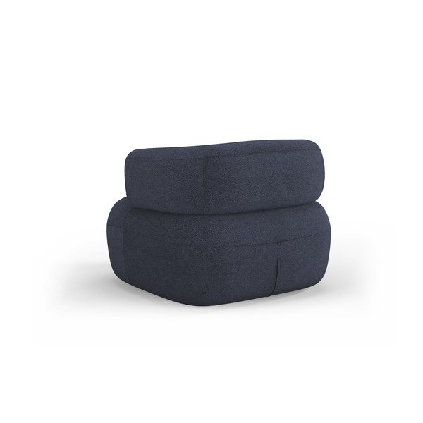 Iš boucle krėslas tamsiai mėlynos spalvos Jenny – Micadoni Home-image-3