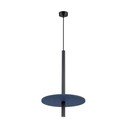 Tamsiai mėlynos spalvos/smėlio spalvos iš metalo kabantis šviestuvas ø 30 cm Rilu – Sollux