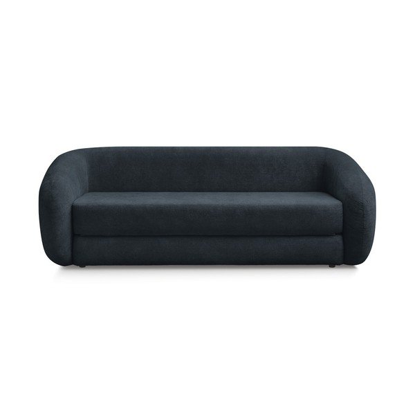 Tamsiai mėlynos spalvos sulankstoma sofa iš šenilinio audinio 228 cm Neyo – Bobochic Paris