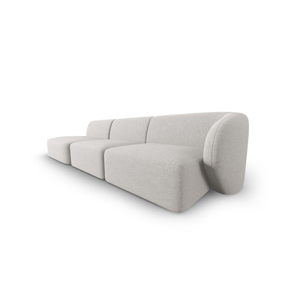 Šviesiai pilkos spalvos iš šenilinio audinio sofa su dešiniuoju kampu 311 cm Paolo – Milo Casa-image-2