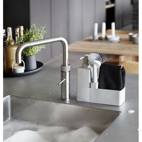 Šviesiai pilkos spalvos iš plastiko/iš silikono stovas skalbimo reikmenims Singles – Zone-image-1