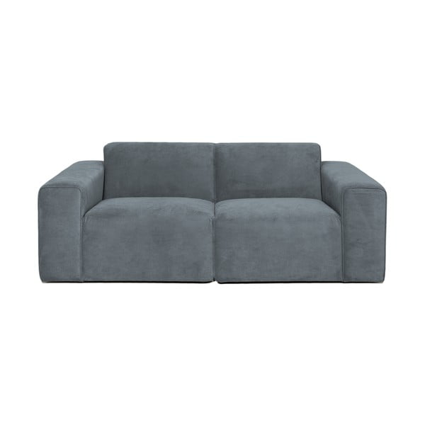 Iš kordinio velveto sofa pilkos spalvos 202 cm Sting – Scandic