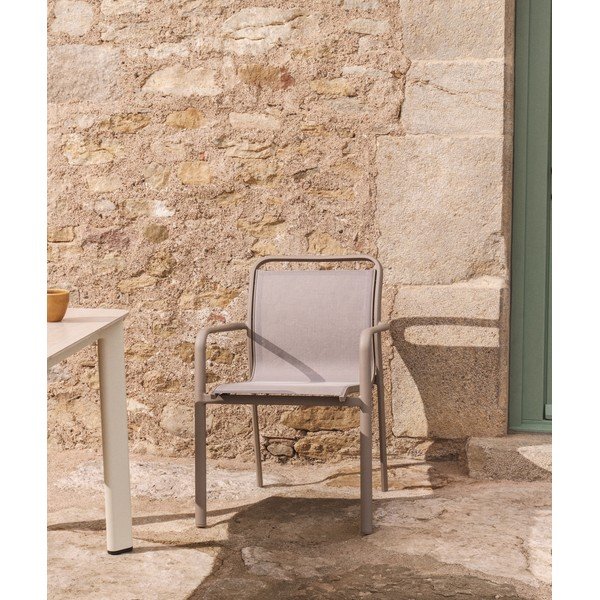 Taupe spalvos sodo kėdė Luri – Kave Home-image-2