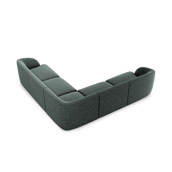 Tamsiai žalia kampinė sofa Miley - Micadoni Home-image-3