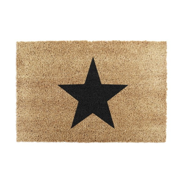 Iš kokoso pluošto grindų kilimėlis 40x60 cm Star – Artsy Doormats