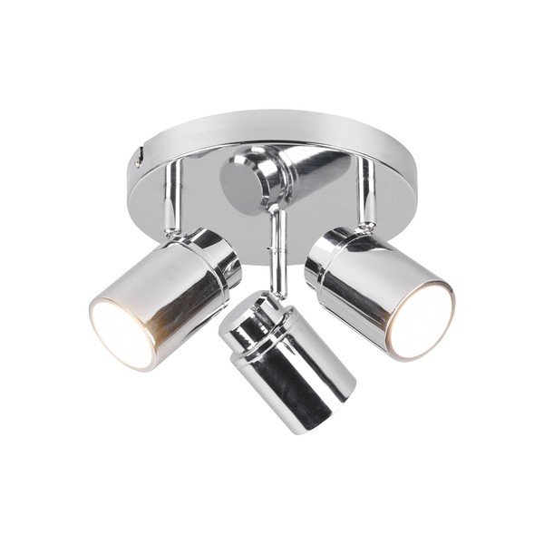 Blizgaus sidabro spalvos metalinis prožektorius Angelo - Trio-image-2