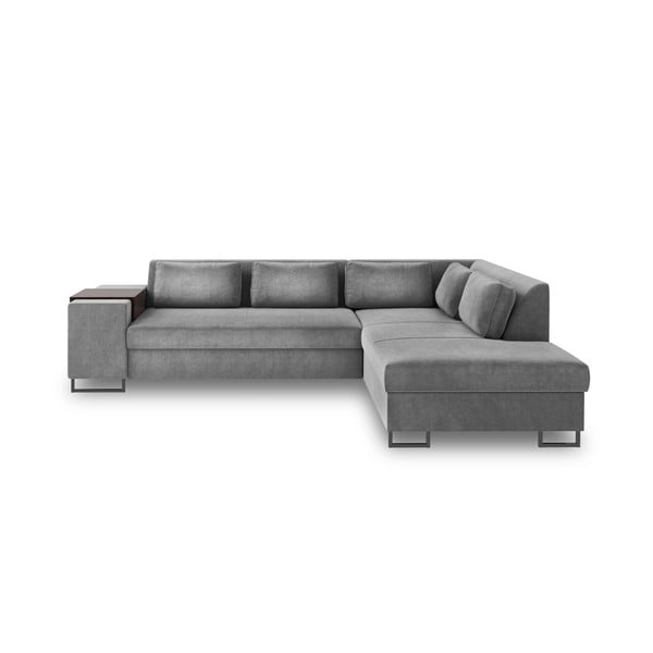 "Cosmopolitan Design" San Diego pilka sofa lova, dešinysis kampas