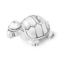 Iš metalo dėžutė pirmiems dantukams sidabrinės spalvos ø 8x3 cm Turtle – Zilverstad