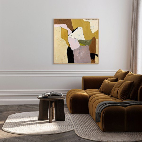 Paveikslas tapyba rankomis (tapyba) su rėmeliu/tapyba ant drobės 101x101 cm Featured – Malerifabrikken-image-1