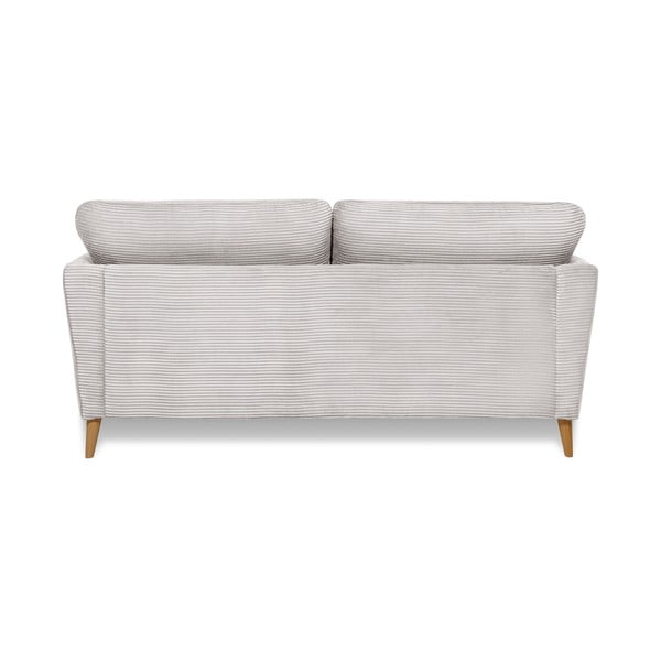 Iš kordinio velveto sofa šviesiai pilkos spalvos 170 cm Paris – Scandic-image-3