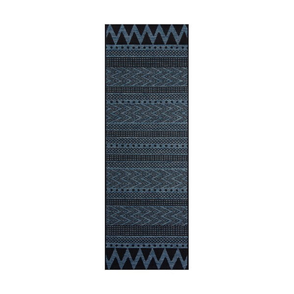 Tamsiai mėlynas lauko kilimas NORTHRUGS Sidon, 70 x 200 cm