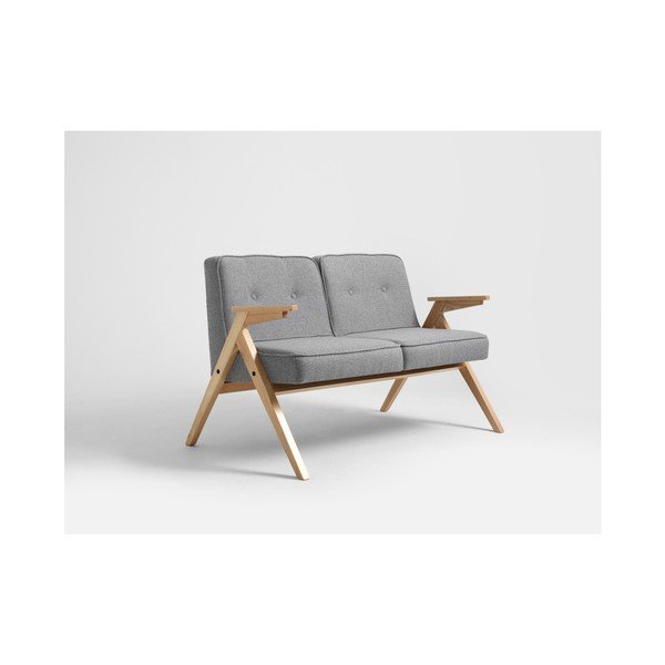 Pilka dvivietė sofa "Custom Form Vinc-image-2