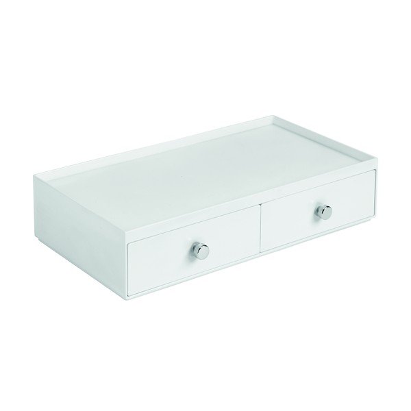 Baltas dėklas su dviem stalčiais iDesign Drawer-image-1