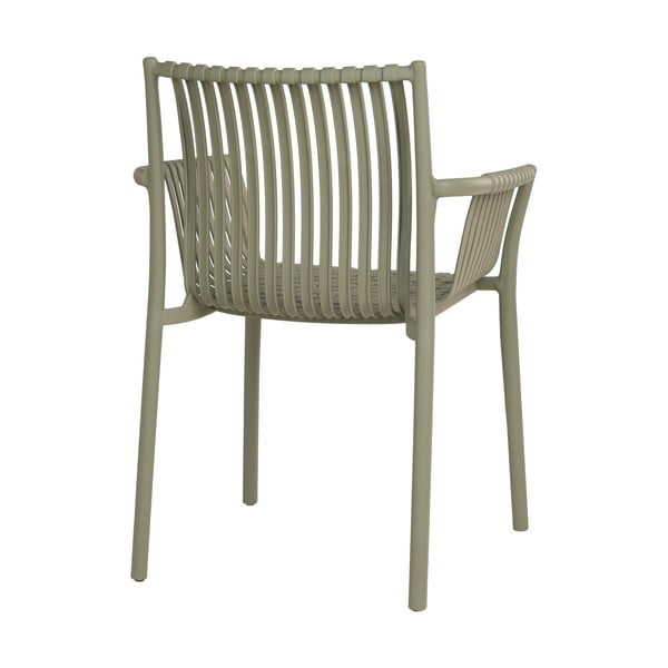 Plastikinės sodo kėdės žalios spalvos 2 vnt. Tulsa – House Nordic-image-4