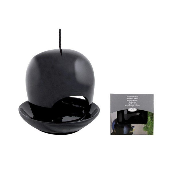 Juoda keraminė maitinimo priemonė Esschert Design, ⌀ 18 cm-image-1