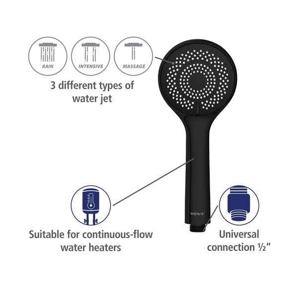 Dušo galvutė ø 9,5 cm Water Saving - Wenko-image-4