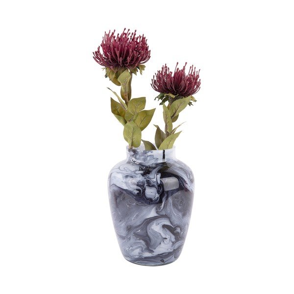 Vaza pilkos spalvos iš stiklo Blended  – PT LIVING-image-2