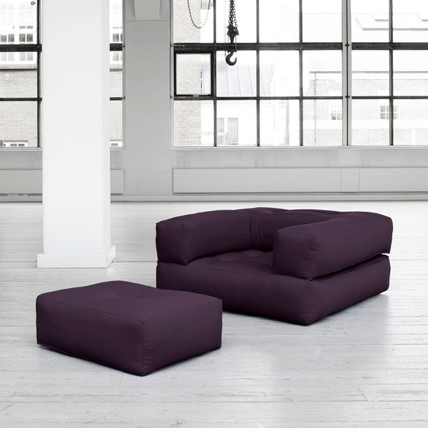 Kintamas fotelis "Karup Cube Purple-image-1