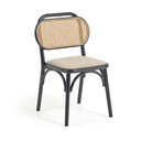 Valgomojo kėdė juodos spalvos/smėlio spalvos Doriane – Kave Home