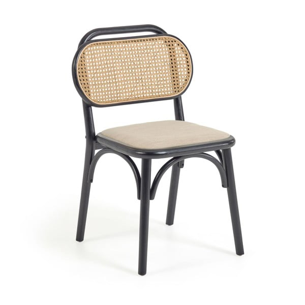 Valgomojo kėdė juodos spalvos/smėlio spalvos Doriane – Kave Home
