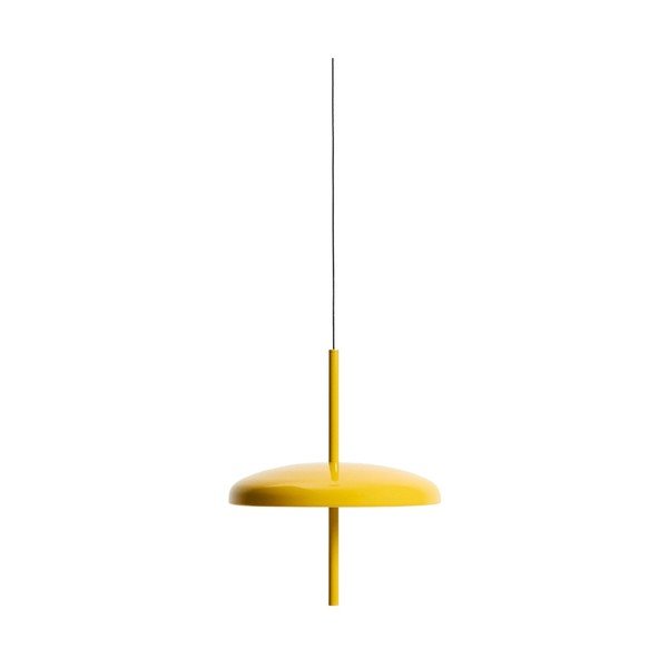 Geltonos spalvos kabantis šviestuvas LED su pritemdymo funkcija ø 16 cm su metaliniu gaubtu Porte – Kave Home