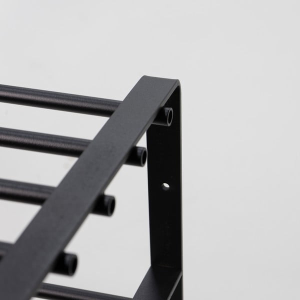 Juodos spalvos iš metalo spintelė batams 70x48,5x29 cm Rex – Spinder Design-image-4