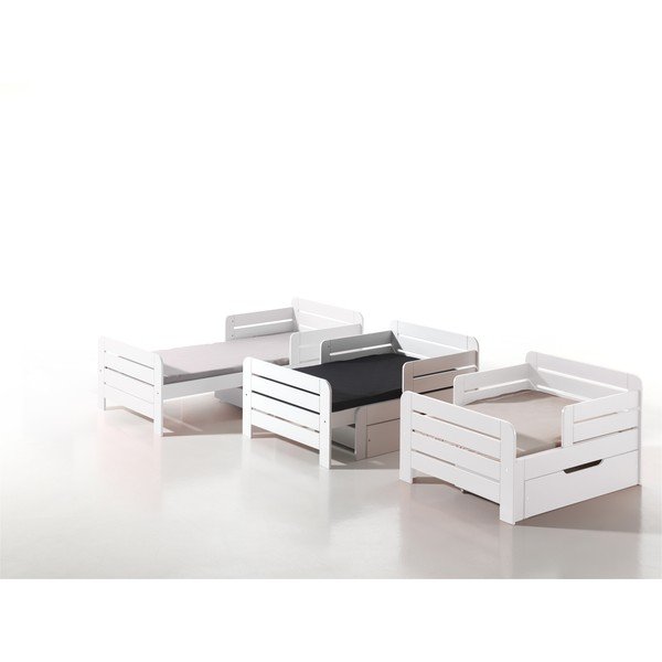 Vaikiška lovos daiktadėžė baltos spalvos 90x140 cm Jumper – Vipack-image-1