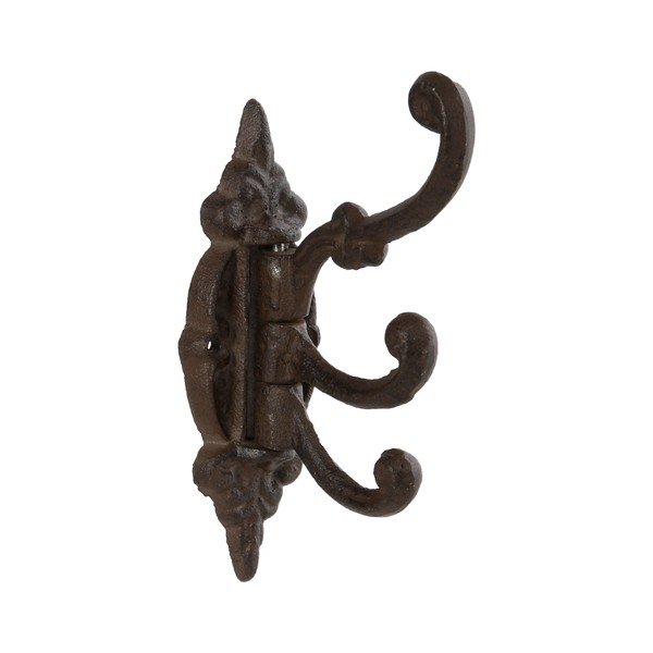 Sieninis iš metalo kablys tamsiai rudos spalvos – Esschert Design-image-1