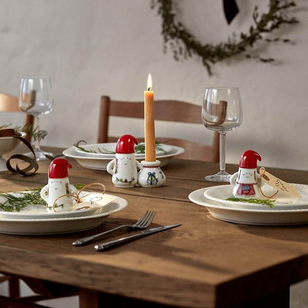 Iš keramikos žvakidė su Kalėdų motyvu Hammershøi Christmas Father Elf – Kähler Design-image-1