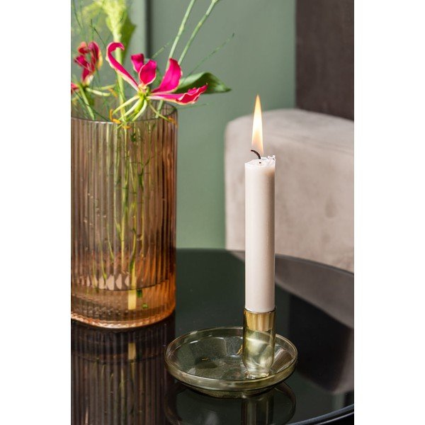 Žalia stiklo žvakidė PT LIVING Tub-image-1