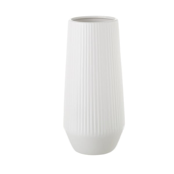 Balta keraminė vaza Unimasa, 14,5 x 30 cm