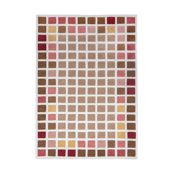 Rankų darbo rožinės spalvos iš vilnos kilimas 140x200 cm Renga Wool – Flair Rugs