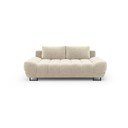 Smėlio spalvos trivietė sofa-lova su aksomo apmušalais Windsor & Co Sofas Cirrus