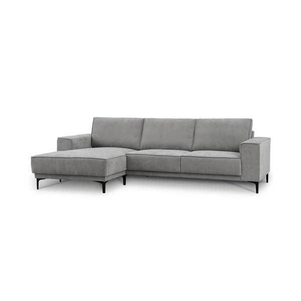 Pilkos spalvos kampinė sofa (su kairiuoju kampu/su gultu) Copenhagen – Scandic-image-2