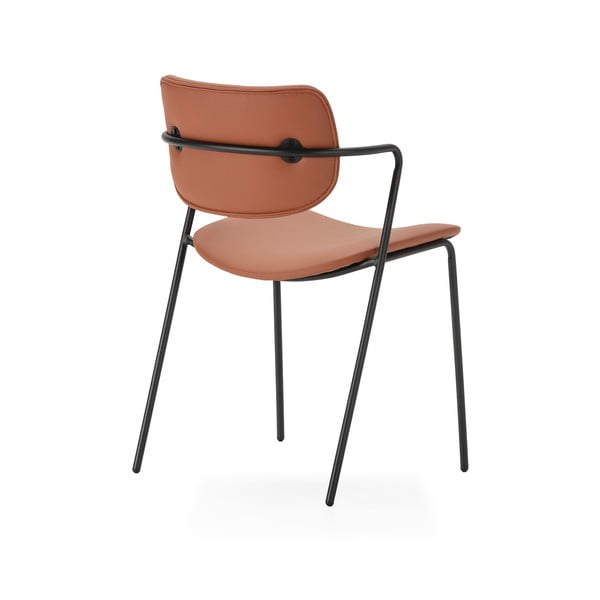 Valgomojo kėdės raudonos plytų spalvos 2 vnt. Maika – Marckeric-image-3