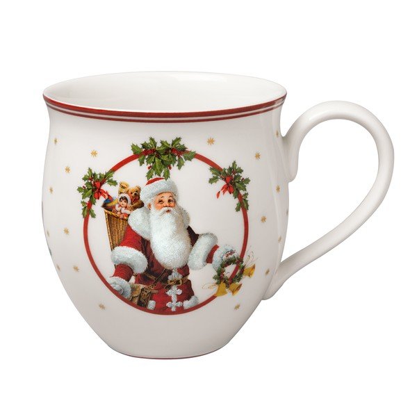Baltas porcelianinis puodelis su kalėdiniu motyvu Villeroy & Boch Santa and deer-image-2